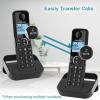 imageHellobaby HB26884 DECT 60 Land Line Phones Cordless with 4 Handsets Landline Telephones for Home Business Phone with Full Duplex Speakerphone Call Block 1000 ft Caller IDCall Waiting BlackHB26882