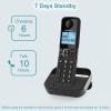 imageHellobaby HB26884 DECT 60 Land Line Phones Cordless with 4 Handsets Landline Telephones for Home Business Phone with Full Duplex Speakerphone Call Block 1000 ft Caller IDCall Waiting BlackHB26883