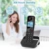 imageHellobaby HB26884 DECT 60 Land Line Phones Cordless with 4 Handsets Landline Telephones for Home Business Phone with Full Duplex Speakerphone Call Block 1000 ft Caller IDCall Waiting BlackHB26882