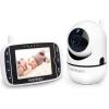 imageHelloBaby Baby Monitor with Remote PanTiltZoom Camera and 32 LCD Screen Infrared Night Vision BlackBlack