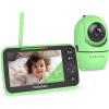 imageHelloBaby No WiFi Baby Monitor Green 5quot Screen 30Hour Battery PanTiltZoom Video Upgrade with Camera and Audio Night Vision VOX 2Way Talk 8 Lullabies and 1000ft Range Ideal for GiftGreen