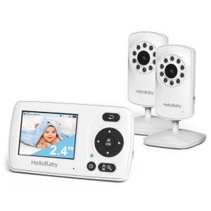 imageHelloBaby Monitor with Camera and Audio 1000ft Long Range Video MonitorNo WiFi Night Vision VOX ModePower Saving 24 Portable Travel Screen Safety Camera for BabyPet Plug ampamp PlayHB302 NEW