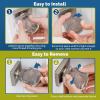 imageChild Safety Door Knob Cover 4 Pack HardtoRemove DualLock Door Handle Covers for Kids  Reusable Baby Proof Door Knob Locks  Installs Easily No Tools Needed ClearTransparent