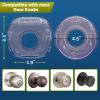 imageChild Safety Door Knob Cover 4 Pack HardtoRemove DualLock Door Handle Covers for Kids  Reusable Baby Proof Door Knob Locks  Installs Easily No Tools Needed ClearTransparent