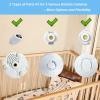imageHelloBaby Baby Monitor Mount for HB6550 Pro HB6560 HB65 HB6339 HB40 HB6081 HB66 HB6351 20 Inch Flexible Arm Bracket Sturdy Camera Holder Attaches to Crib Cot Shelves No Tools or Wall DamageMount
