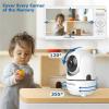 imageHelloBaby Baby Monitor with 6quot World First IPS Screen 30Hrs Battery Remote PanTiltZoom Camera No WiFi Video Baby Monitor Camera and Audio ECO VOX 2Way Talk Night Vision 1000ft PortableHB65602