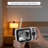 imageHelloBaby HB6339 Baby Monitor with 2 Cameras2 Monitor Mounts32 Inch IPS Screen Video Baby Monitor with Remote PanTiltZoom Camera1000ft Range No WiFi Night Vision 2Way Talk8 Lullabies