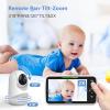 imageHelloBaby Monitor with Camera and Audio 5 Screen with 16Hour Video Streaming Remote PanTiltZoom Camera TwoWay Talk VOX Mode AutoNight Vision Range up to 960ft and No WiFiHB6250Plus