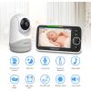imageHelloBaby Monitor with Camera and Audio 5 Screen with 16Hour Video Streaming Remote PanTiltZoom Camera TwoWay Talk VOX Mode AutoNight Vision Range up to 960ft and No WiFi5 inches