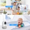 imageHelloBaby Monitor with Camera and Audio 5 Screen with 16Hour Video Streaming Remote PanTiltZoom Camera TwoWay Talk VOX Mode AutoNight Vision Range up to 960ft and No WiFi5 inches