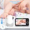 imageHelloBaby Monitor with Camera and Audio 5 Screen with 16Hour Video Streaming Remote PanTiltZoom Camera TwoWay Talk VOX Mode AutoNight Vision Range up to 960ft and No WiFi5 inches