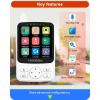 imageHelloBaby No WiFi Baby Monitor with VoiceActivated Night Vision4quot IPS Camera and Audio 2Way Talk and PTZ 26H Battery and 1000ft Range Portable for Nursery and TravelHB6240