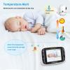 imageHelloBaby Video Baby Monitor with Remote Camera PanTiltZoom 32 Color LCD Screen Infrared Night Vision Temperature Display Lullaby Two Way AudioHB652