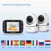 imageHelloBaby Video Baby Monitor with Remote Camera PanTiltZoom 32 Color LCD Screen Infrared Night Vision Temperature Display Lullaby Two Way AudioHB652