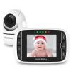 imageHelloBaby Video Baby Monitor with Remote Camera PanTiltZoom 32 Color LCD Screen Infrared Night Vision Temperature Display Lullaby Two Way Audio32 inches