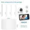 imageHelloBaby Baby Monitor with Floor Stand 5 Screen and 30Hour Battery Life No WiFi Baby Monitor with Camera and Audio Flexible Hello Baby Stand