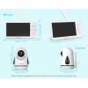 imageHelloBaby Baby Monitor with 2 Cameras Large 6 Video Baby Monitor No WiFi30Hour Long Battery 320 PanTilt Camera with 2X Zoom Auto Night Vision 2Way TalkECO1000ft Portable 150 Languages1 Cam