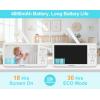 imageHelloBaby Baby Monitor with 2 Cameras Large 6 Video Baby Monitor No WiFi30Hour Long Battery 320 PanTilt Camera with 2X Zoom Auto Night Vision 2Way TalkECO1000ft Portable 150 Languages2 Cams