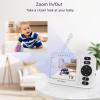 imageHelloBaby Baby Monitor No WiFiVideo Baby Monitor with Camera and Audio32 IPS Screen Manual Baby Camera Adjustment Night Vision 1000ft305m Range ECOVOX Feeding Reminder USB Charging CableHB2438plus