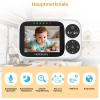 imageHelloBaby Baby Monitor No WiFiVideo Baby Monitor with Camera and Audio32 IPS Screen Manual Baby Camera Adjustment Night Vision 1000ft305m Range ECOVOX Feeding Reminder USB Charging Cable32HB6233