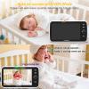 imageHelloBaby Baby Monitor with 2 Cameras 6quot World First Split Screen No WiFi 30H Battery 355 PanTiltZoom Night Vision VOX 8 Lullabies Temperature Alert 1000ft Range Portable for Travel2 CamsHB6550Plus