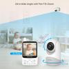 image:imageHelloBaby No WiFi Baby Monitor with VoiceActivated Night Vision4 IPS Camera and Audio 2Way Talk and PTZ 26H Battery and 1000ft Range Portable for Nursery and TravelHB62402