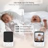 image:imageHelloBaby No WiFi Baby Monitor with VoiceActivated Night Vision4 IPS Camera and Audio 2Way Talk and PTZ 26H Battery and 1000ft Range Portable for Nursery and TravelHB62402
