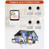 image:imageHelloBaby No WiFi Baby Monitor with VoiceActivated Night Vision4 IPS Camera and Audio 2Way Talk and PTZ 26H Battery and 1000ft Range Portable for Nursery and TravelHB6240