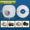 image:imageDoor Knob Safety Cover for Kids 6 Pack HardtoRemove DualLock Door Handle Covers for Kids  Reusable Baby Proof Door Knob Locks  Installs Easily No Tools Needed TransparentWhite