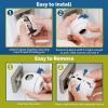 image:imageDoor Knob Safety Cover for Kids 6 Pack HardtoRemove DualLock Door Handle Covers for Kids  Reusable Baby Proof Door Knob Locks  Installs Easily No Tools Needed TransparentWhite