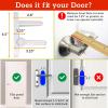 image:imageBaby Proof Door Handle Lever 2Pack with 2 Extra Adhesives  Easy OneHand Operation for Adults Durable ABS with 3M Adhesive Backing Simple Install Locks by Wappa Baby