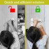 image:imageBaby Proof Door Handle Lever 2Pack with 2 Extra Adhesives  Easy OneHand Operation for Adults Durable ABS with 3M Adhesive Backing Simple Install Locks by Wappa Baby