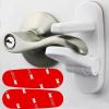 image:imageBaby Proof Door Handle Lever 2Pack with 2 Extra Adhesives  Easy OneHand Operation for Adults Durable ABS with 3M Adhesive Backing Simple Install Locks by Wappa Baby
