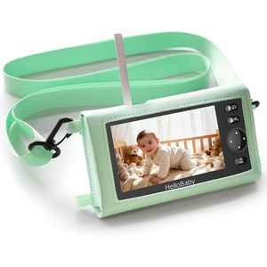 image:imageHelloBaby 5 Green Baby Monitor Case  Compatible with HB6550 Monitor WaterproofResistant Green Travel Case with Carrying Strap  ScratchResistant Storage for Portable Baby MonitoringGreen